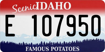 ID license plate E107950