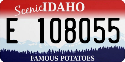 ID license plate E108055