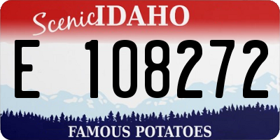 ID license plate E108272