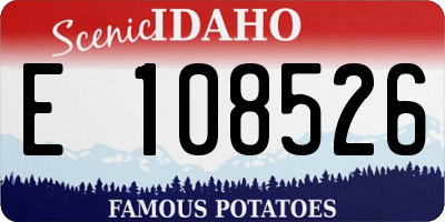 ID license plate E108526