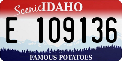 ID license plate E109136