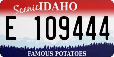 ID license plate E109444