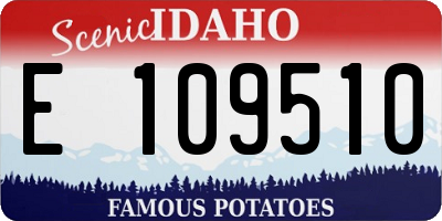 ID license plate E109510