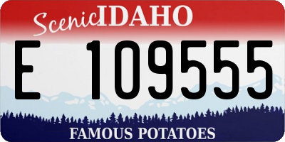 ID license plate E109555