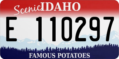 ID license plate E110297