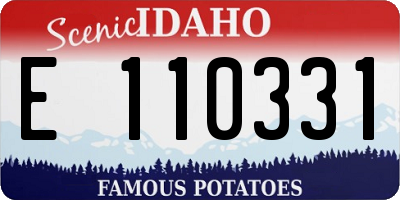 ID license plate E110331