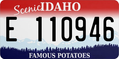 ID license plate E110946