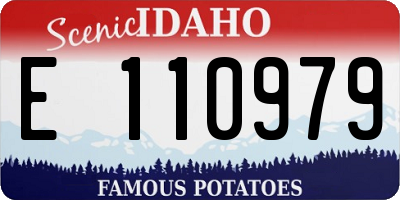 ID license plate E110979