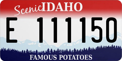ID license plate E111150