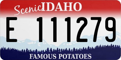 ID license plate E111279