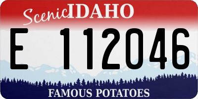 ID license plate E112046