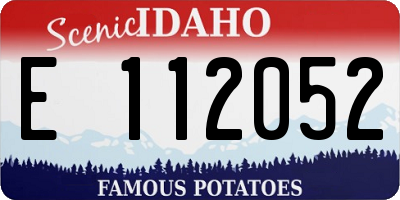 ID license plate E112052