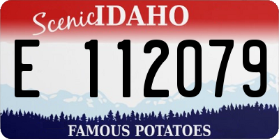 ID license plate E112079