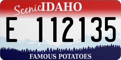 ID license plate E112135