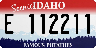 ID license plate E112211