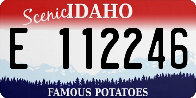 ID license plate E112246