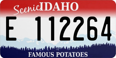 ID license plate E112264