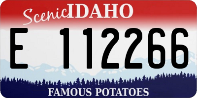 ID license plate E112266