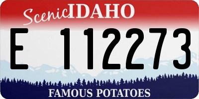 ID license plate E112273