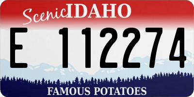 ID license plate E112274