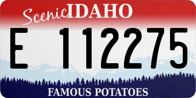 ID license plate E112275