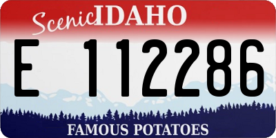ID license plate E112286