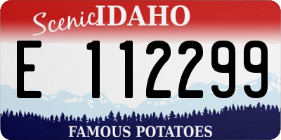 ID license plate E112299
