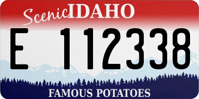 ID license plate E112338