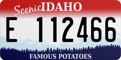 ID license plate E112466