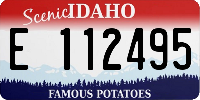 ID license plate E112495