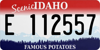 ID license plate E112557