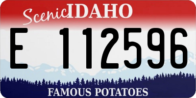 ID license plate E112596