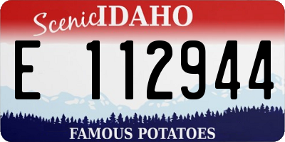 ID license plate E112944
