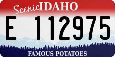 ID license plate E112975