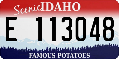 ID license plate E113048