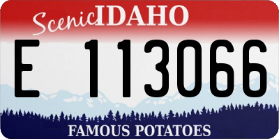 ID license plate E113066