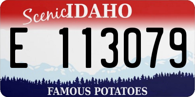 ID license plate E113079