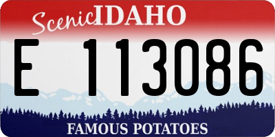 ID license plate E113086