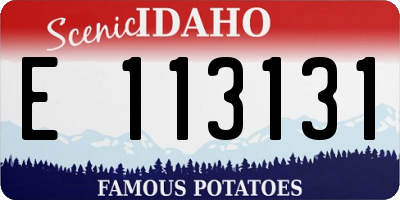 ID license plate E113131