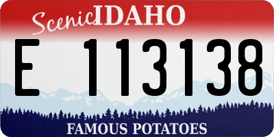ID license plate E113138