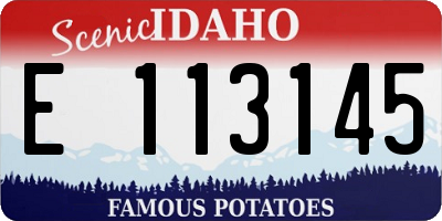 ID license plate E113145