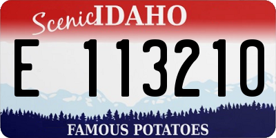 ID license plate E113210