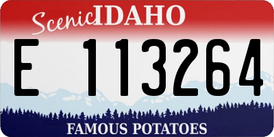 ID license plate E113264