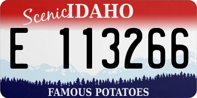 ID license plate E113266