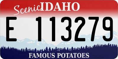 ID license plate E113279