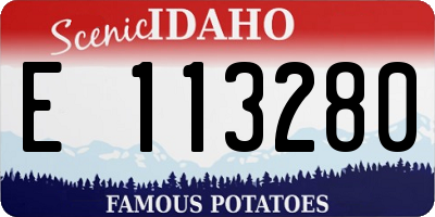 ID license plate E113280