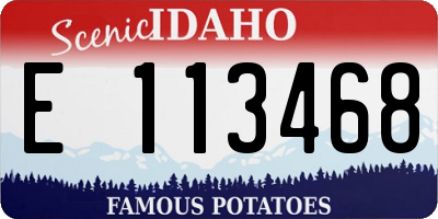 ID license plate E113468