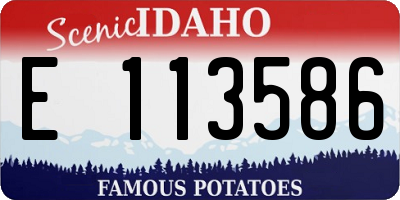 ID license plate E113586