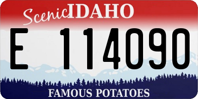 ID license plate E114090