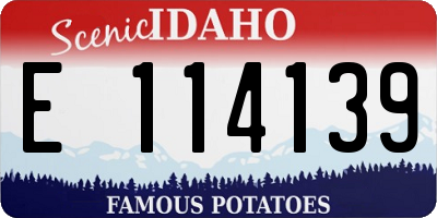 ID license plate E114139